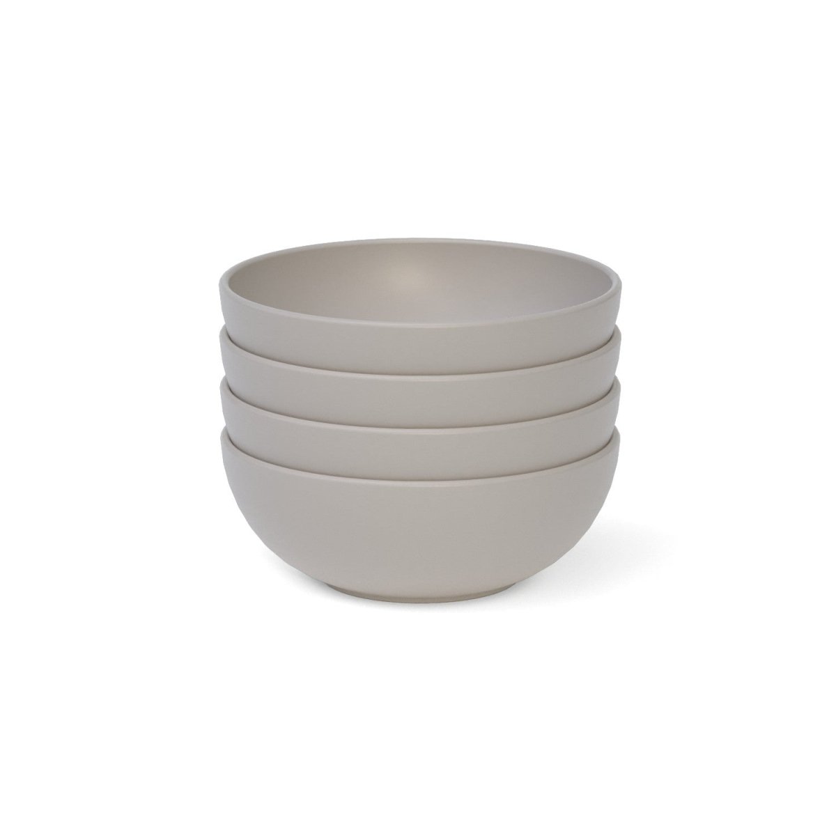 EKOBO 24 oz Round Cereal Bowl, Set of 4 - Stone