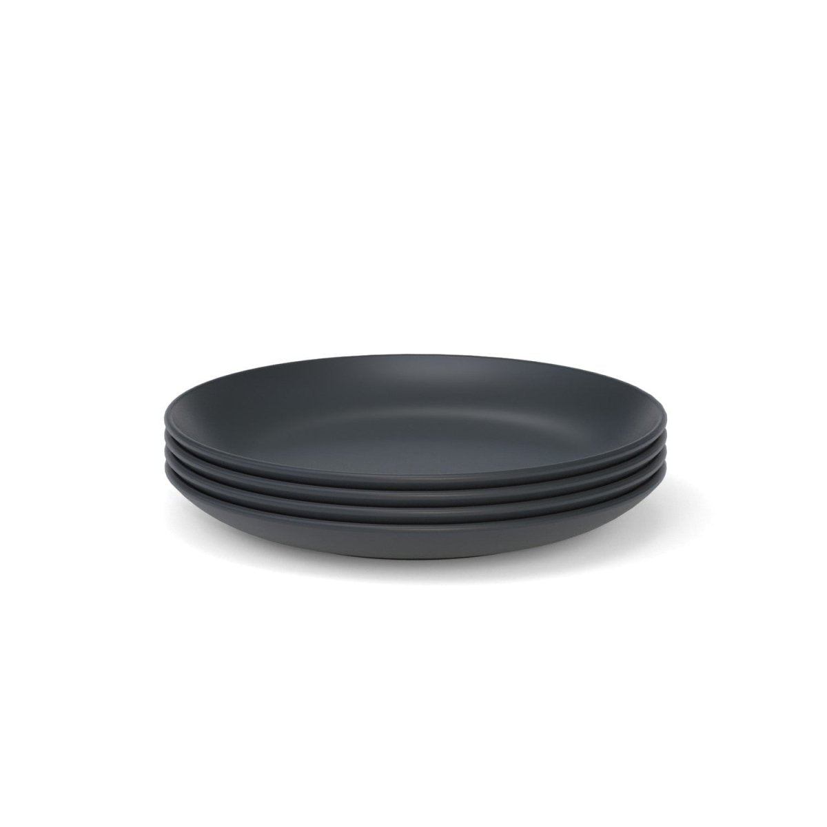 EKOBO 8 " Round Side Plate, Set of 4 - Black