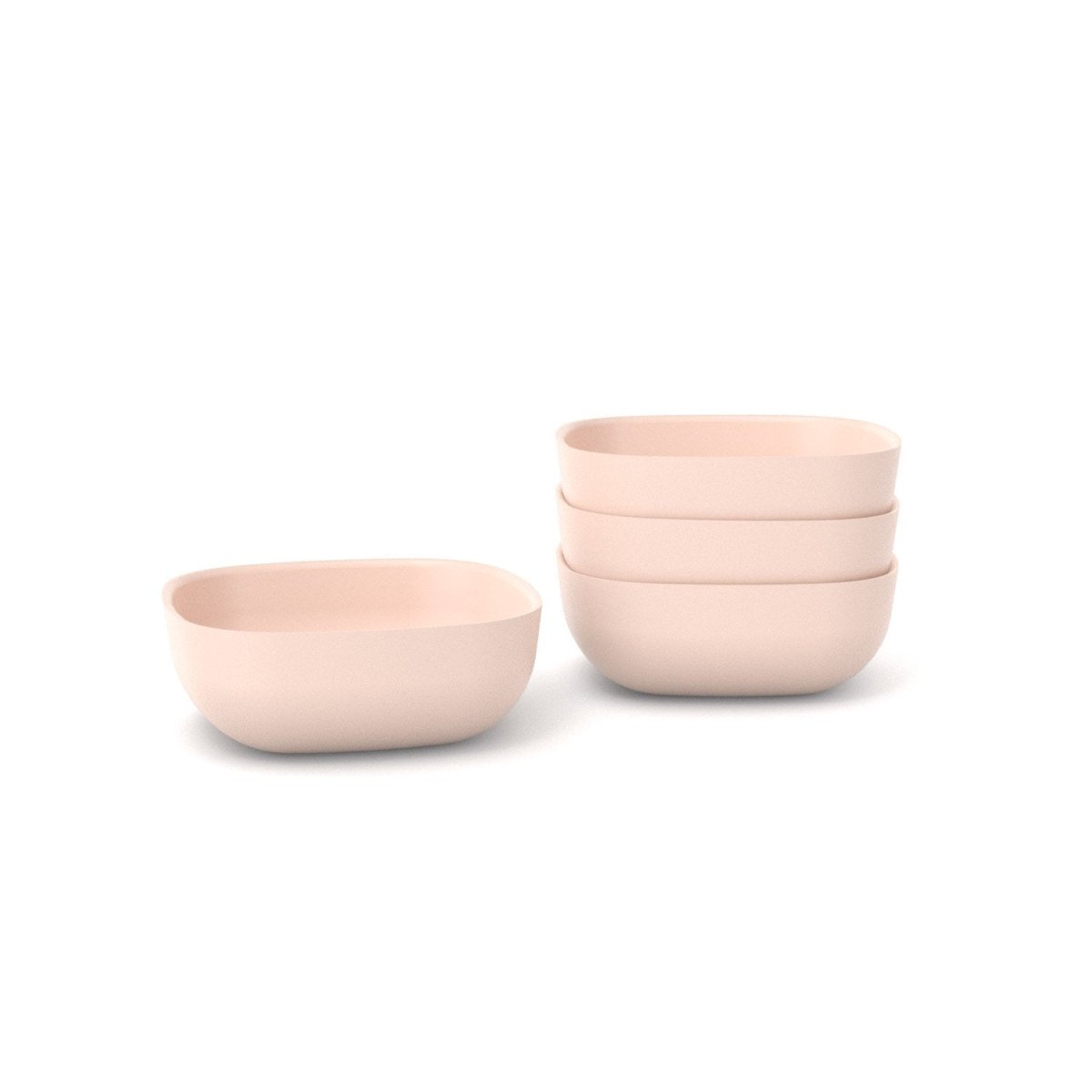 EKOBO Bamboo Cereal Bowl - 4 Piece Set - Blush