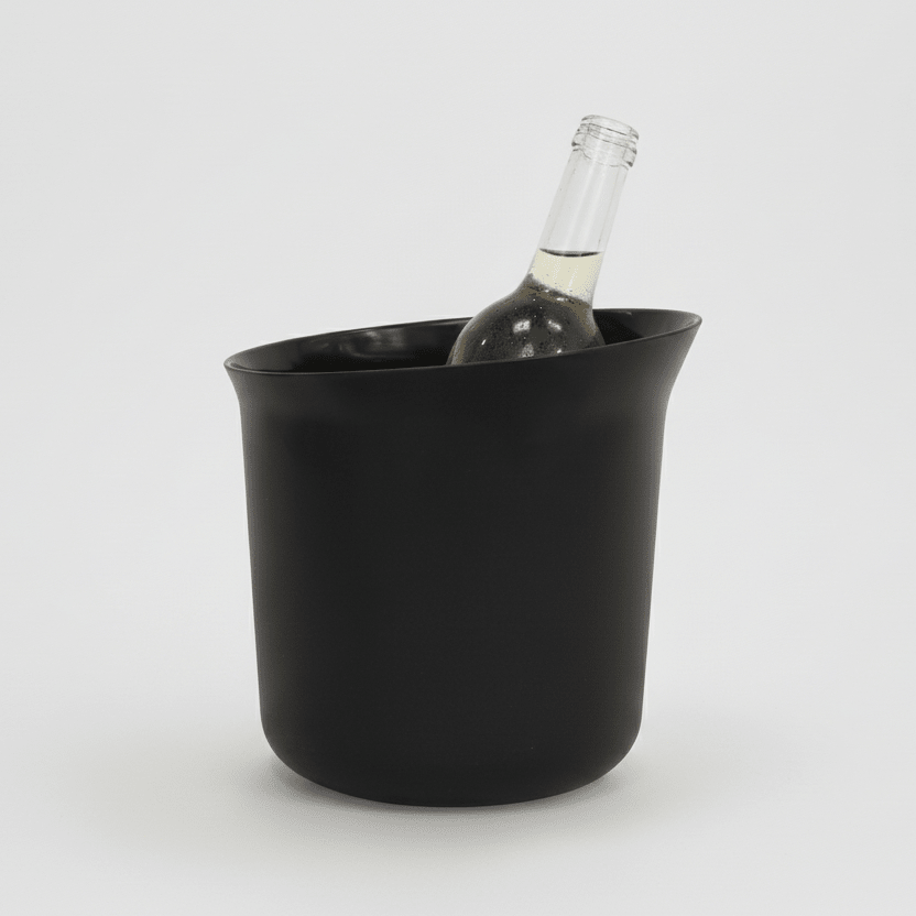 EKOBO Bamboo Champagne & Wine Bucket, Black