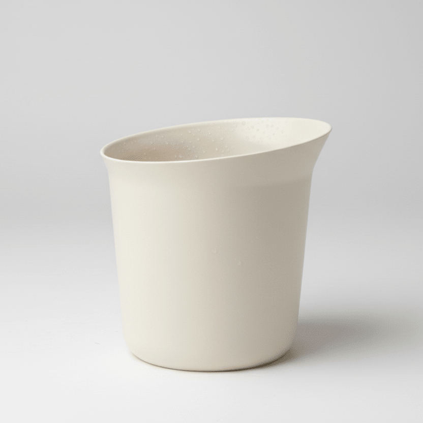 EKOBO Bamboo Champagne & Wine Bucket, Off-White