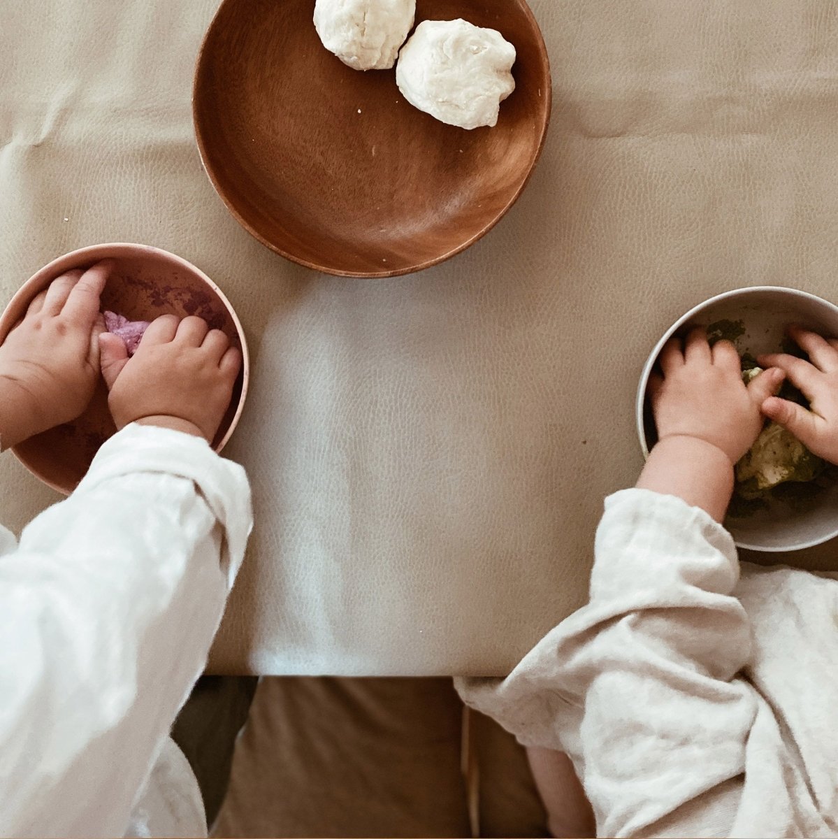 EKOBO Bamboo Kids Bowl, Set of 4 - Cloud