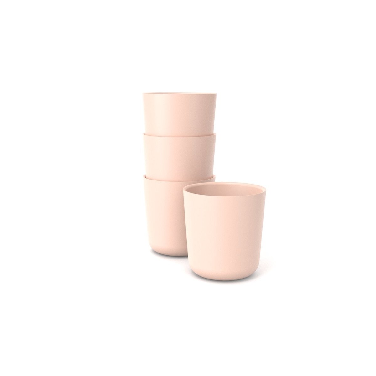 EKOBO Bamboo Medium Cup - 4 Piece Set - Blush