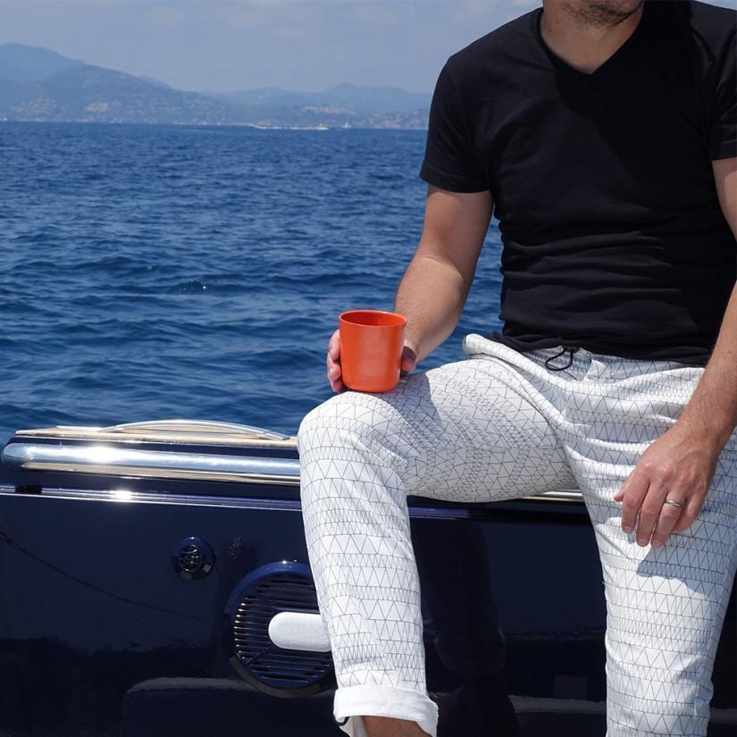 EKOBO Bamboo Medium Cup - 4 Piece Set - Persimmon