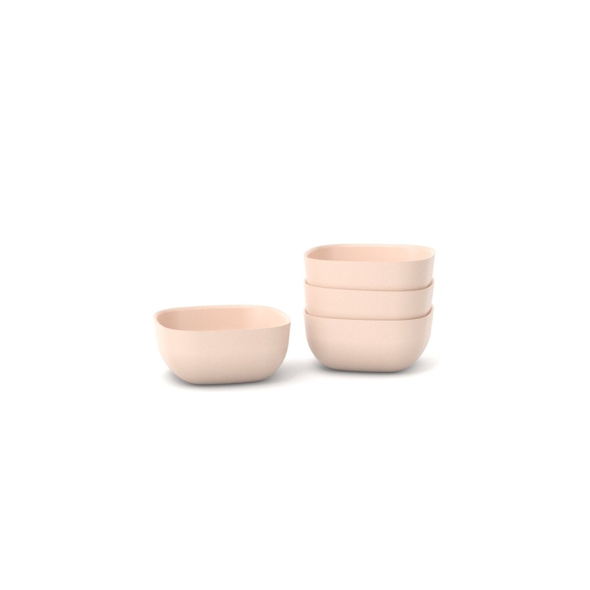 EKOBO Bamboo Small Bowl - 4 Piece Set - Blush