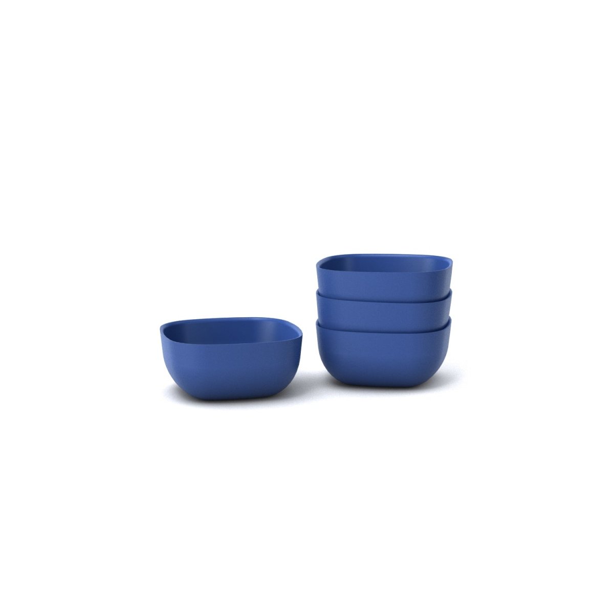 EKOBO Bamboo Small Bowl - 4 Piece Set - Royal Blue