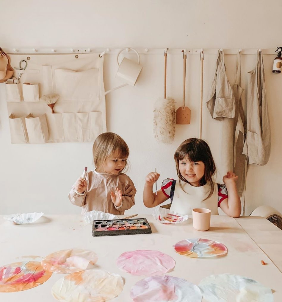 EKOBO Bamboo Small Cup, 4 Piece Set - Blush