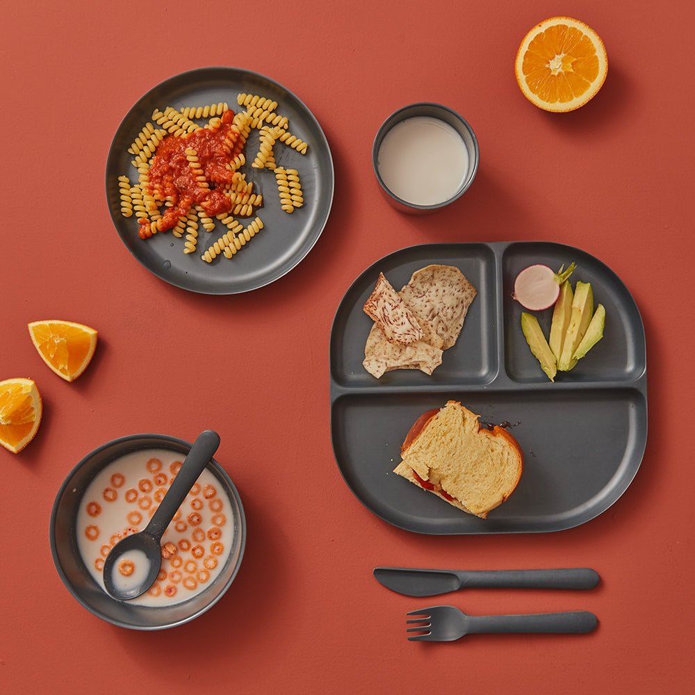 EKOBO Bamboo Small Cup, 4 Piece Set - Storm