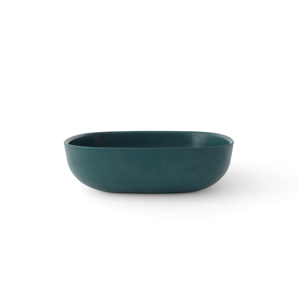 EKOBO Bamboo Solo Salad Bowl, Set of 4 - Blue Abyss