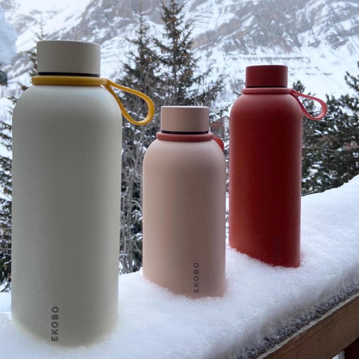 EKOBO EKOBO Insulated Water Bottle 16oz Ivory Matte - Vacuum Sealed