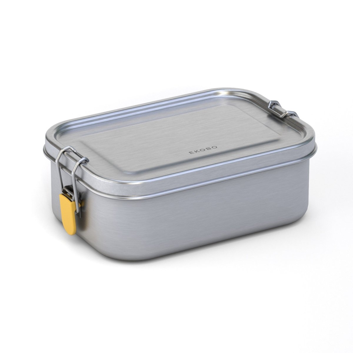 EKOBO EKOBO Stainless Steel Lunch Box Removable Silicone Insert - Lemon