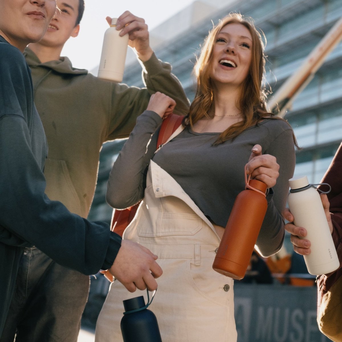 EKOBO Insulated Stainless Steel Water Bottle 16oz - Brick Red