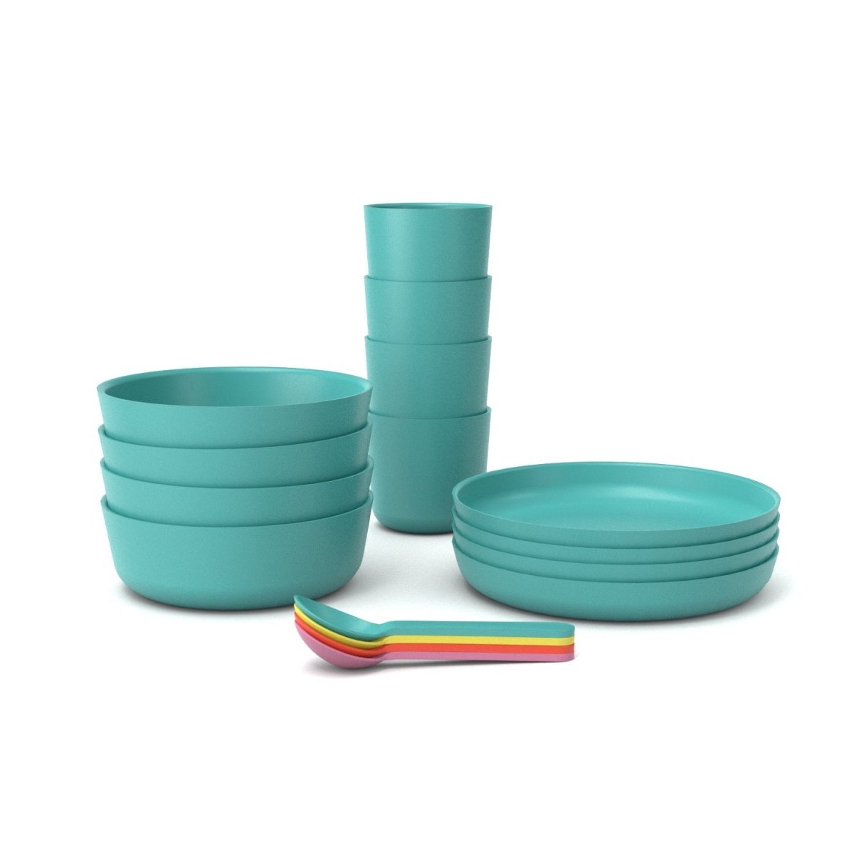 EKOBO The Original Kid Dinnerware Set - Lagoon