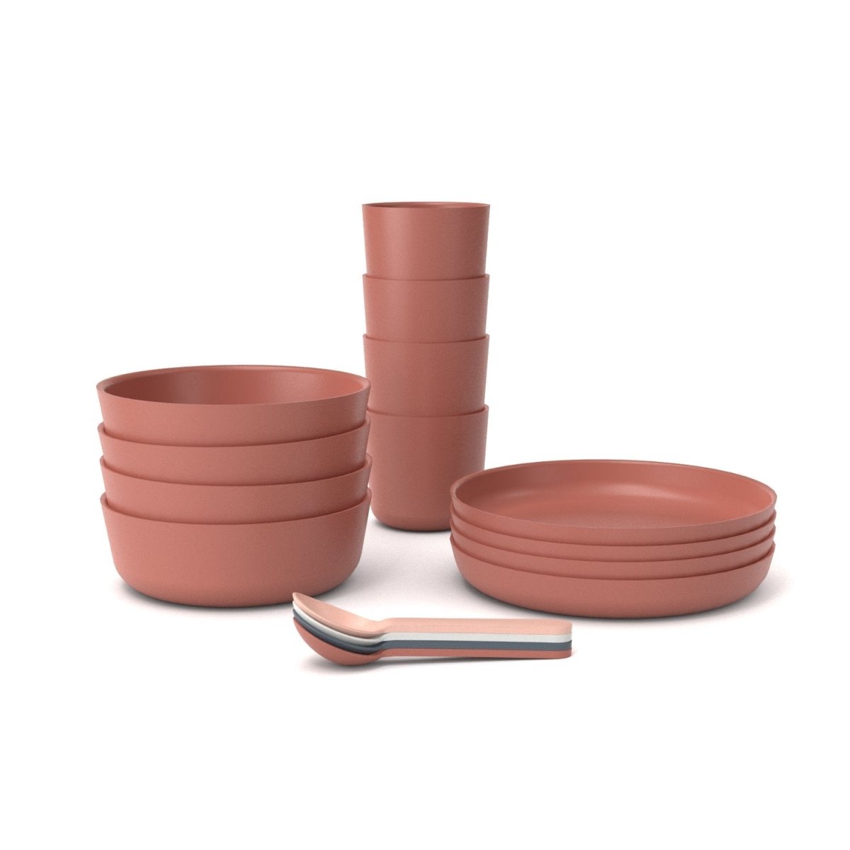 EKOBO The Original Kid Dinnerware Set - Terracotta