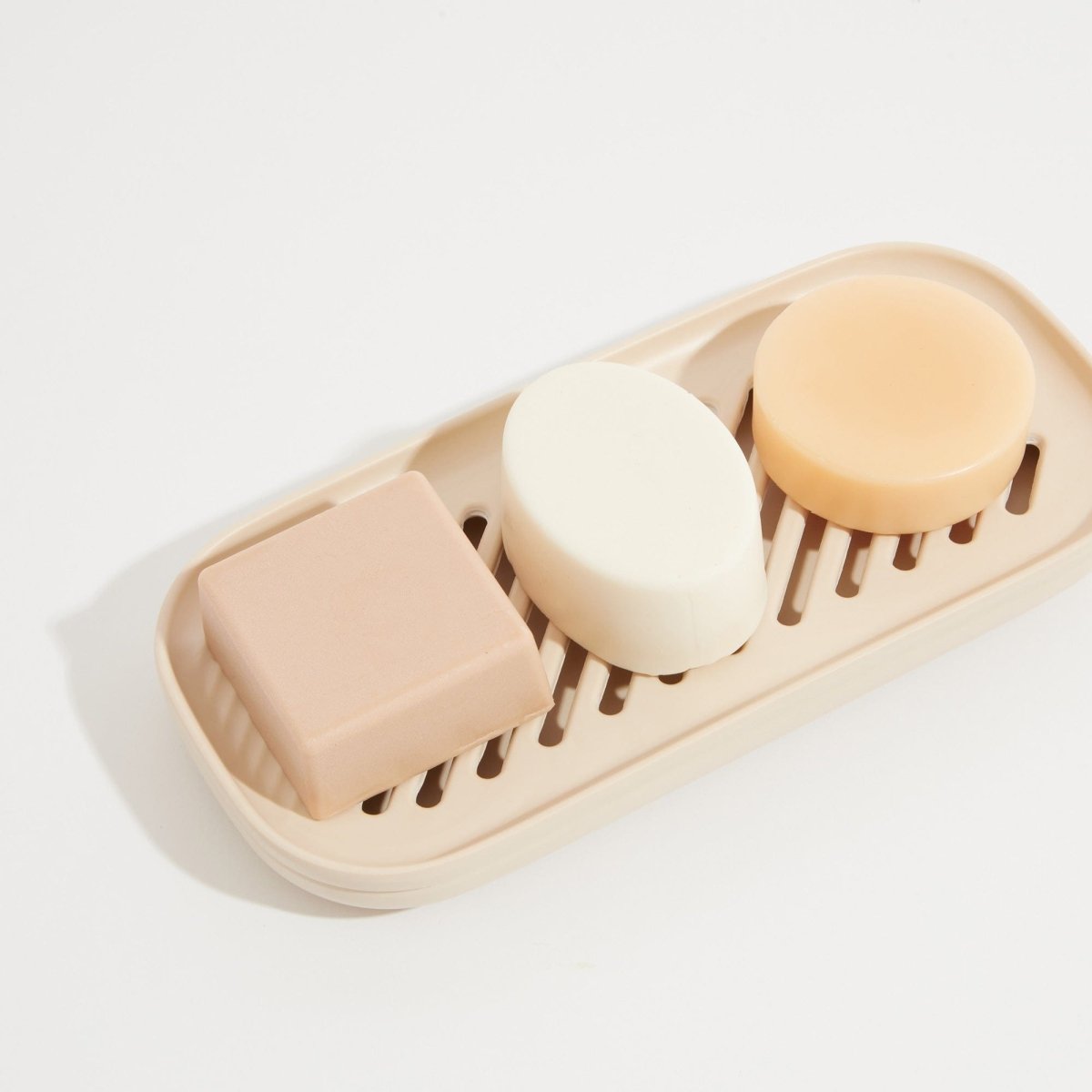 EKOBO XL Bamboo Fiber Self - Draining Soap Dish - Holds 3 Bars