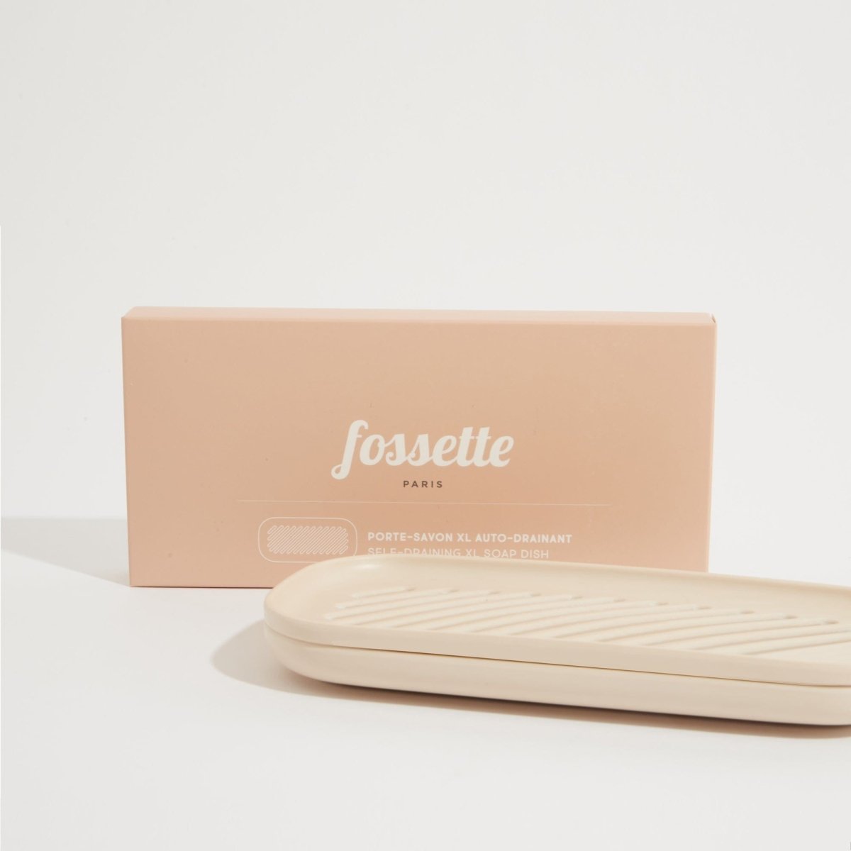 EKOBO XL Bamboo Fiber Self - Draining Soap Dish - Holds 3 Bars