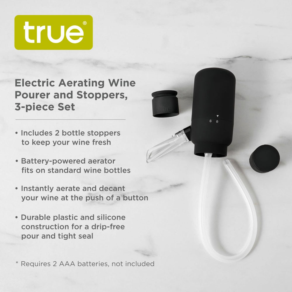 
                      
                        True Electric Aerating Wine Dispenser with Stoppers - lily & onyx
                      
                    