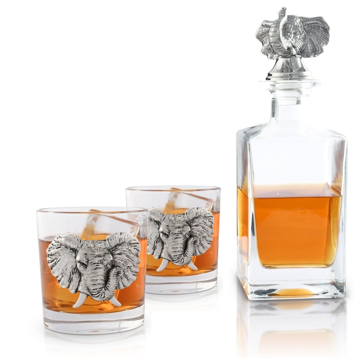 Arthur Court Designs Elephant Decanter Set with Glasses - lily & onyx