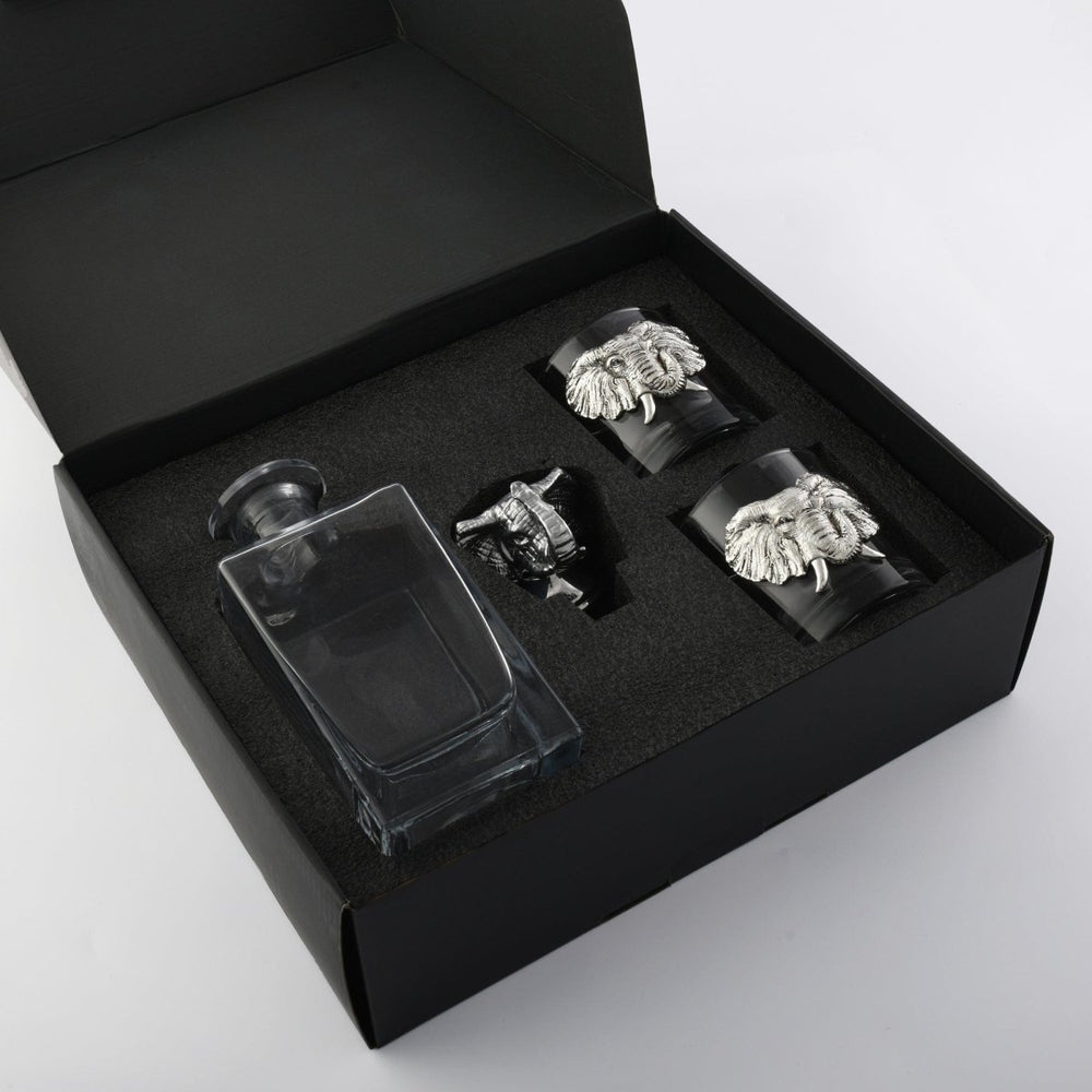 
                      
                        Arthur Court Designs Elephant Decanter Set with Glasses - lily & onyx
                      
                    