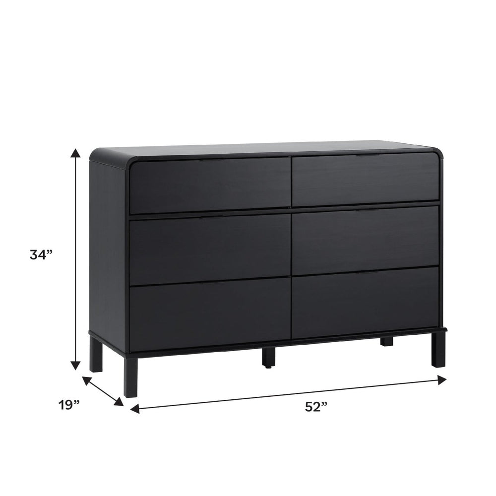 
                      
                        Walker Edison Elias 6 - Drawer Contemporary Dresser with Curved Top - lily & onyx
                      
                    