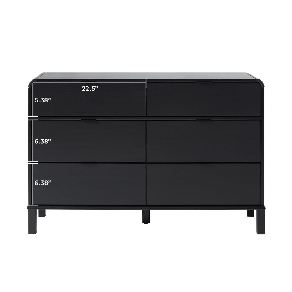 
                      
                        Walker Edison Elias 6 - Drawer Contemporary Dresser with Curved Top - lily & onyx
                      
                    