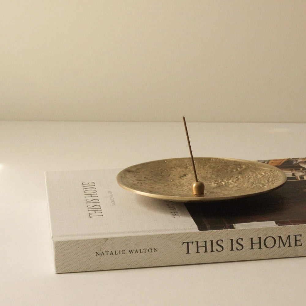 
                      
                        CEDAR AND MYRRH Ellipse Brass Incense Holder - lily & onyx
                      
                    