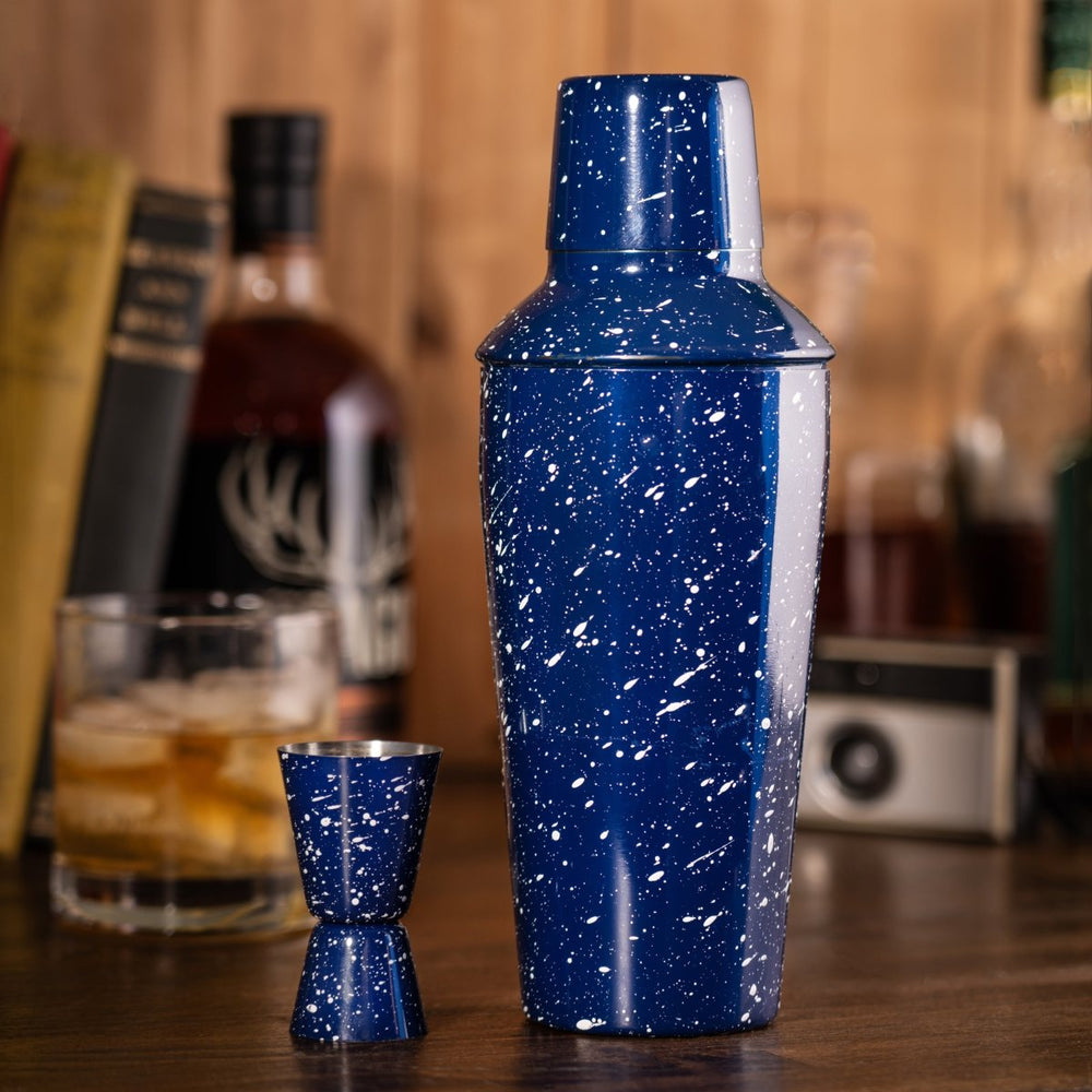 Foster & Rye Enamel Cocktail Shaker and Jigger Set - lily & onyx