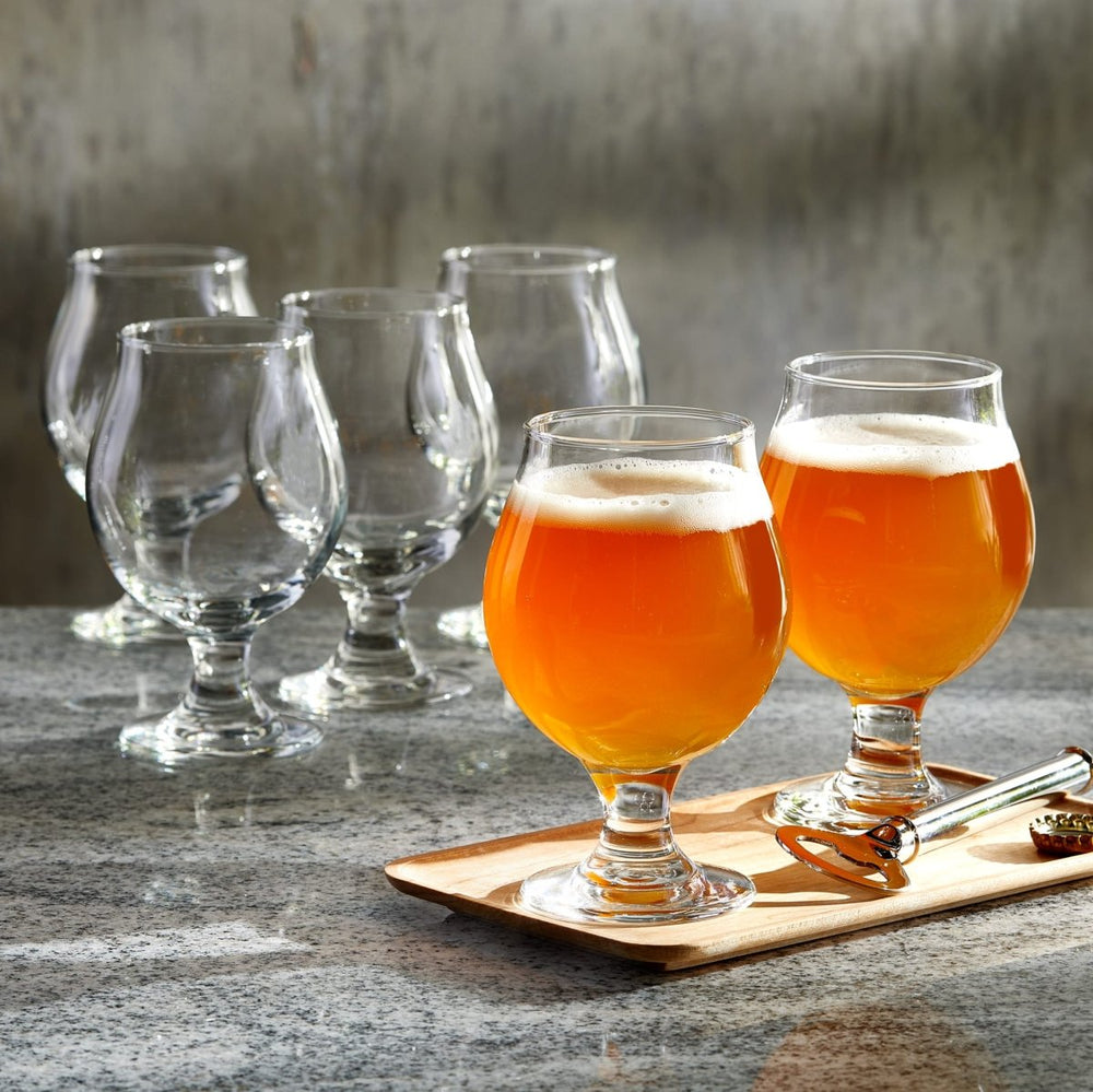Libbey Entertaining Essentials Belgian Glasses, 13 oz - Set of 6 - lily & onyx