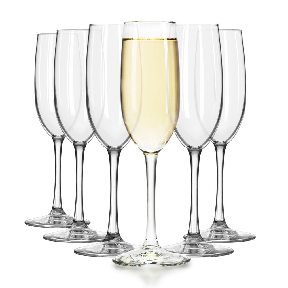 
                      
                        Libbey Entertaining Essentials Flute Glasses, 8 oz - Set of 6
                      
                    