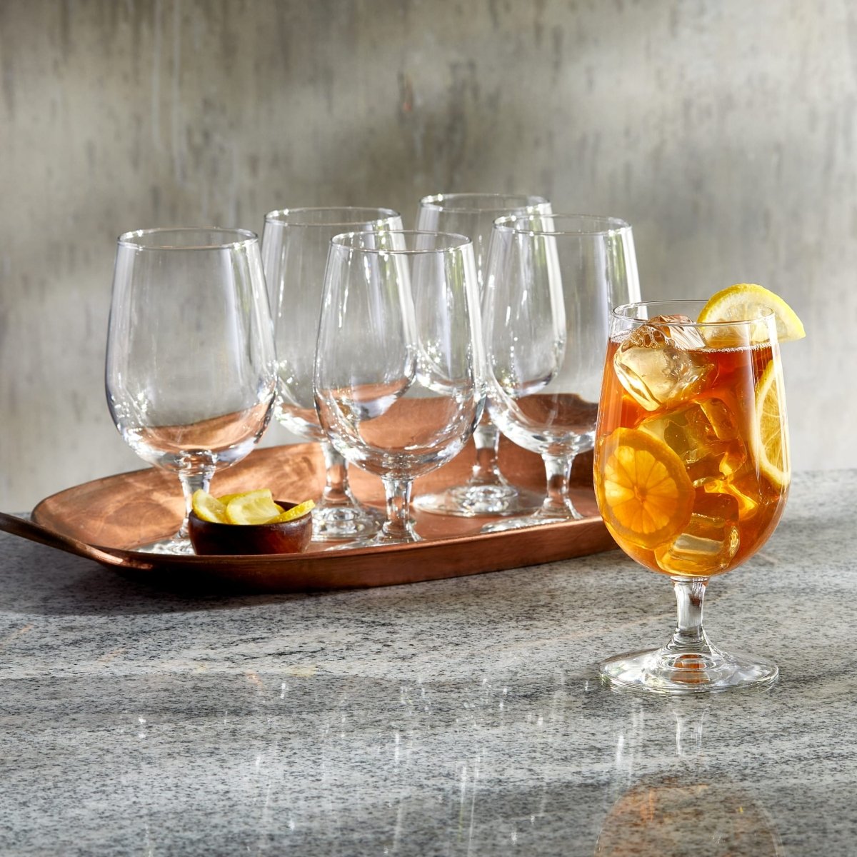 Libbey Entertaining Essentials Multi - Purpose Goblet Glasses, 16 oz - Set of 6 - lily & onyx