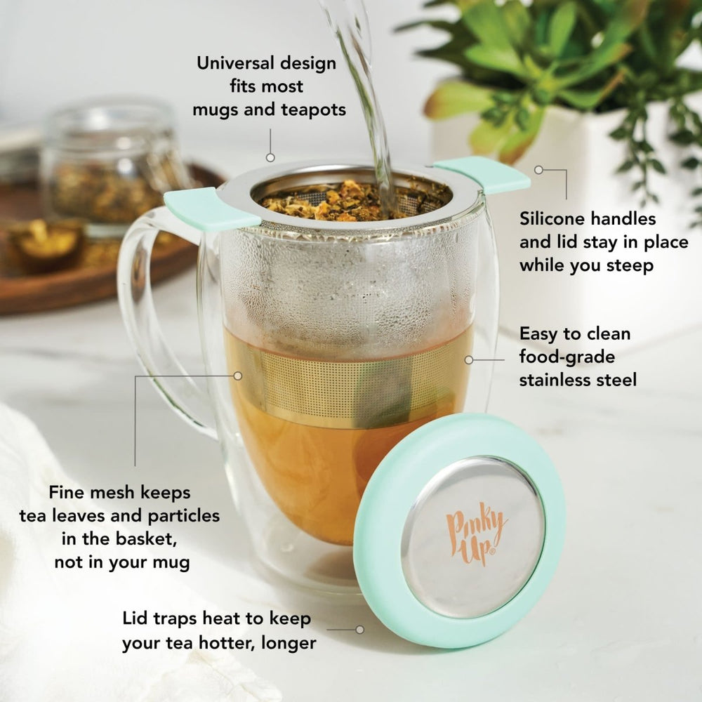 
                      
                        Pinky Up Tea Erin Universal Tea Infuser, Turquoise - lily & onyx
                      
                    