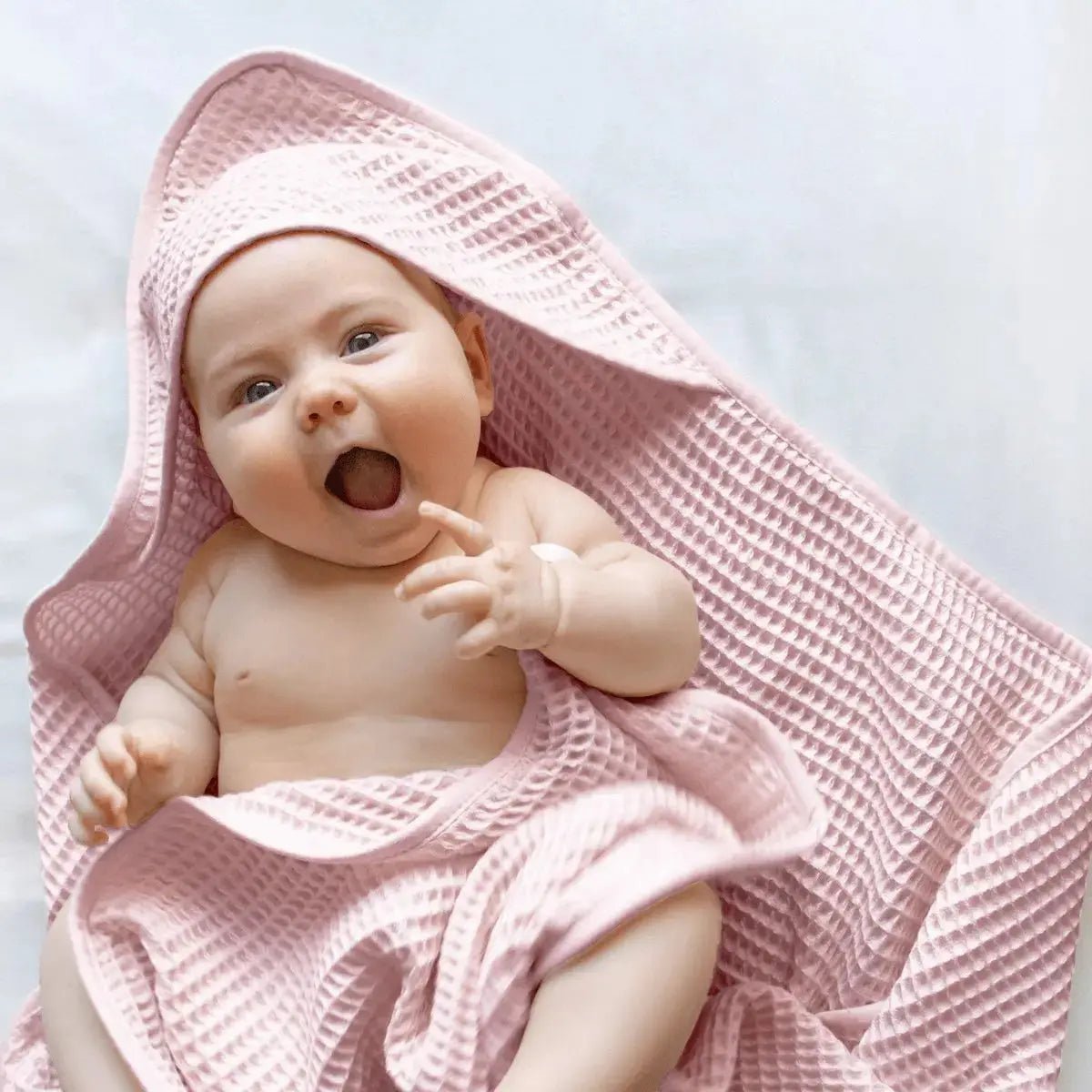 ettitude CleanBamboo® Waffle Hooded Baby Towel | Soft, Absorbent & OEKO - TEX® Certified