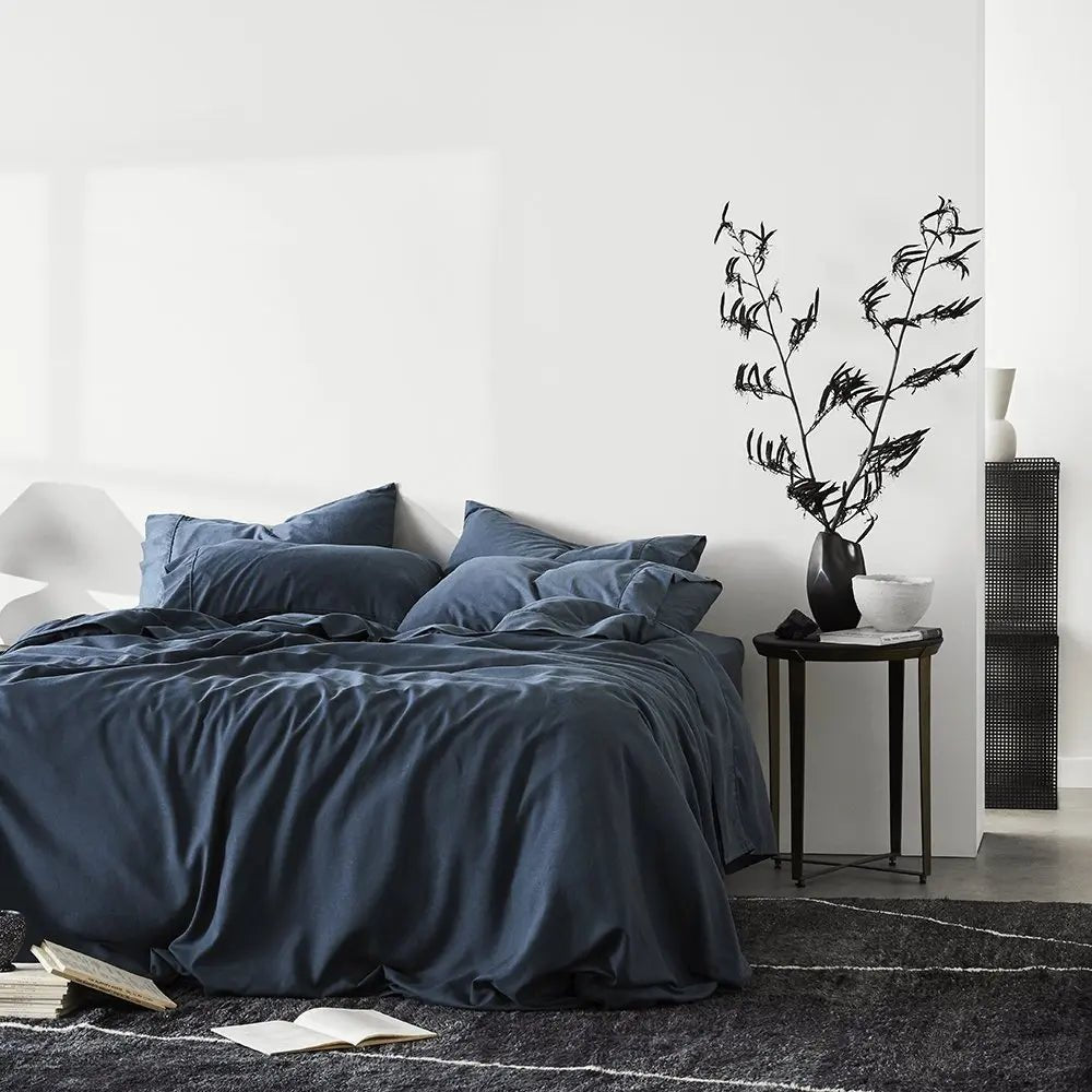 ettitude Linen+ Bamboo Duvet Cover | Cooling & Antimicrobial