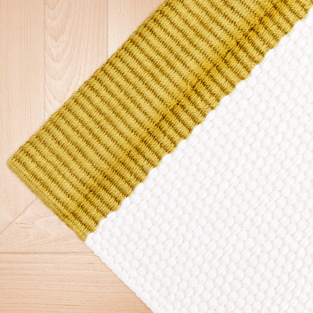 ettitude Luxe Bamboo 2 - Tone Rug | Hand - Loomed Vegan Area Rug, OEKO - TEX Certified