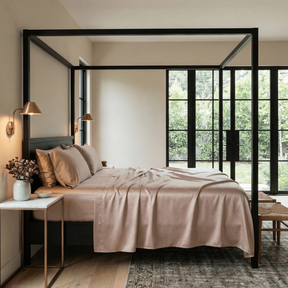 ettitude Luxe Bamboo Sheet Set | Silky Soft & Temperature Regulating