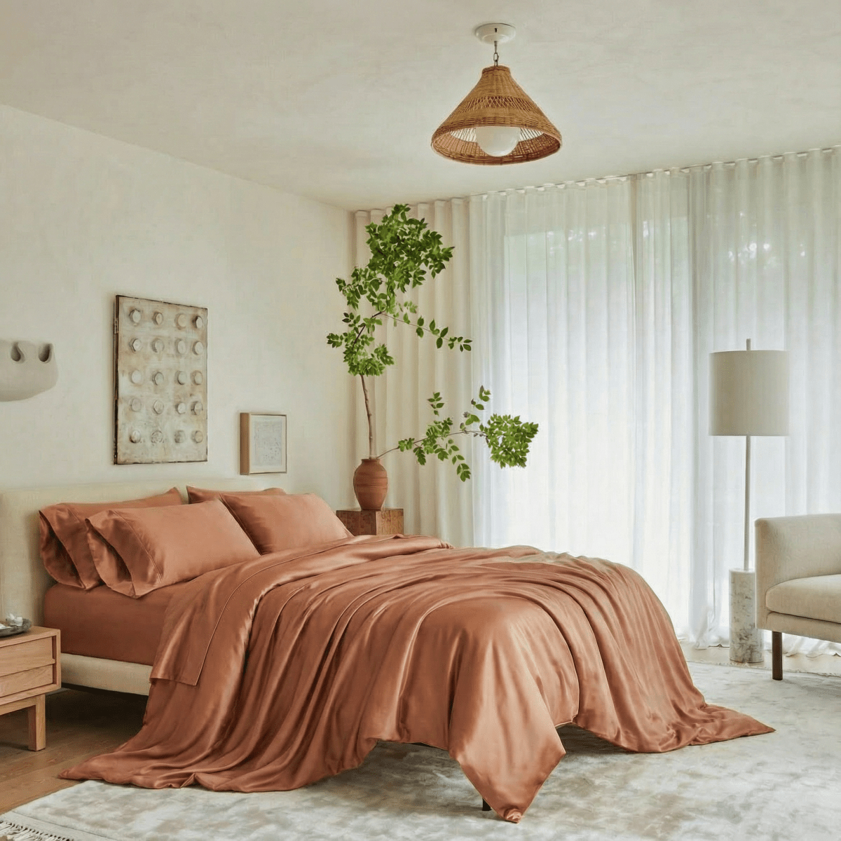 ettitude Signature Bamboo Duvet Cover | Silky CleanBamboo® Sateen, Cooling & Hypoallergenic