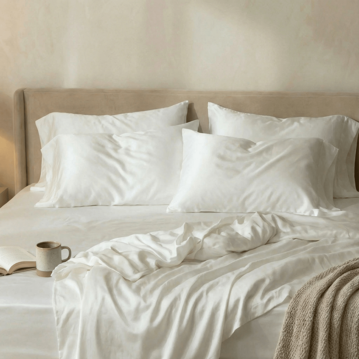 ettitude Signature Bamboo Pillowcase Set | 100% CleanBamboo® Lyocell, Silky Soft & Hypoallergenic