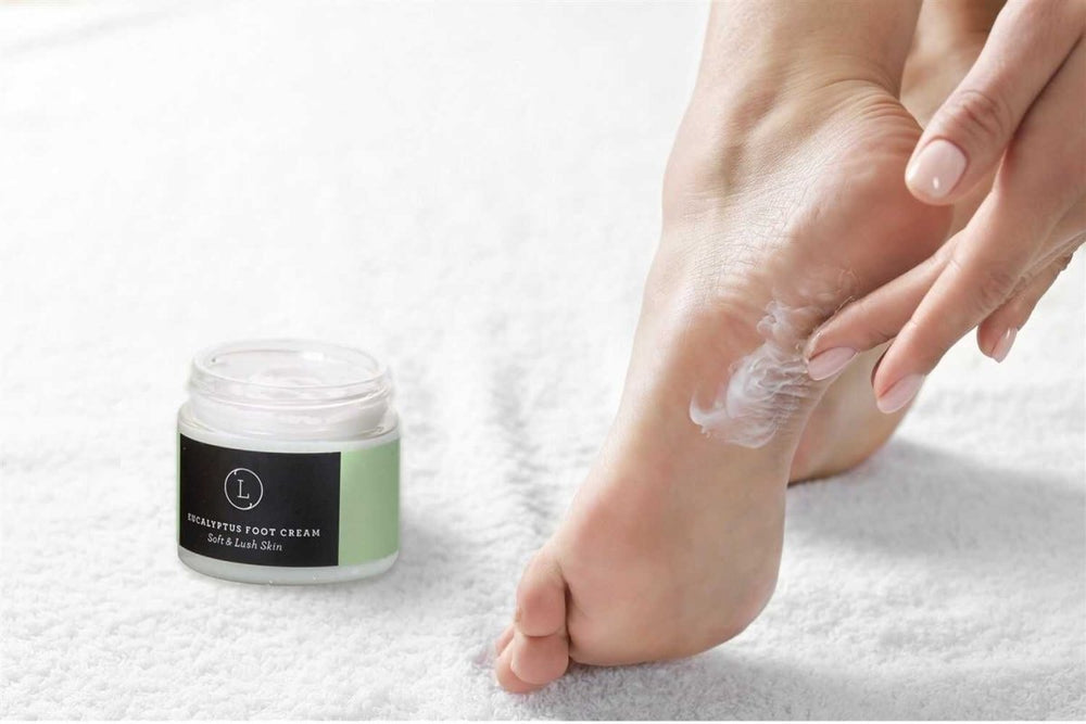 Lizush Eucalyptus Shea Butter Foot Cream, 2 oz - lily & onyx