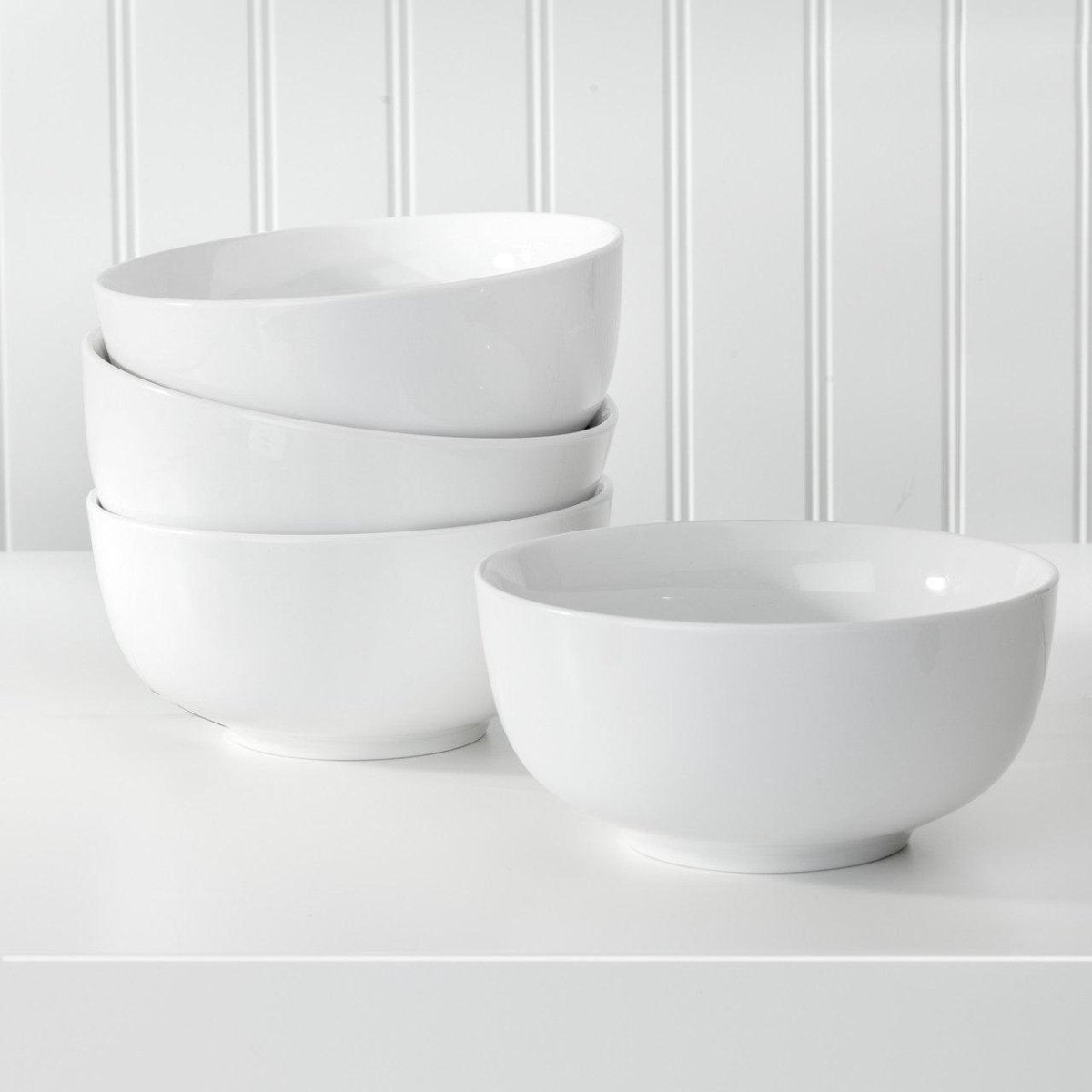 Euro Ceramica White Essential Coupe Porcelain Cereal Bowl 25oz - Euro Ceramica