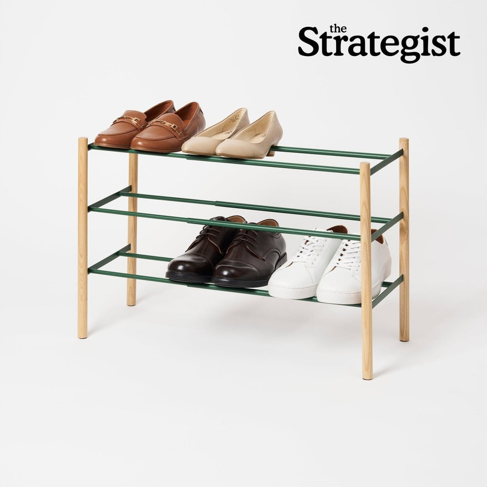 
                      
                        Yamazaki Home Expandable Forest Green Steel Shoe Rack, 18" H - lily & onyx
                      
                    