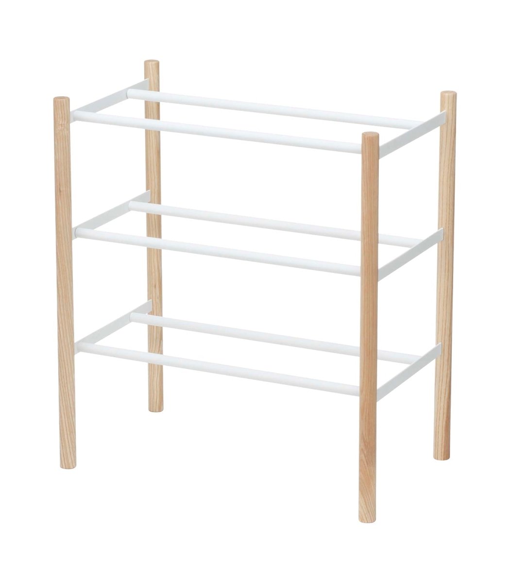 Yamazaki Home Expandable Shoe Rack, 18" H - lily & onyx