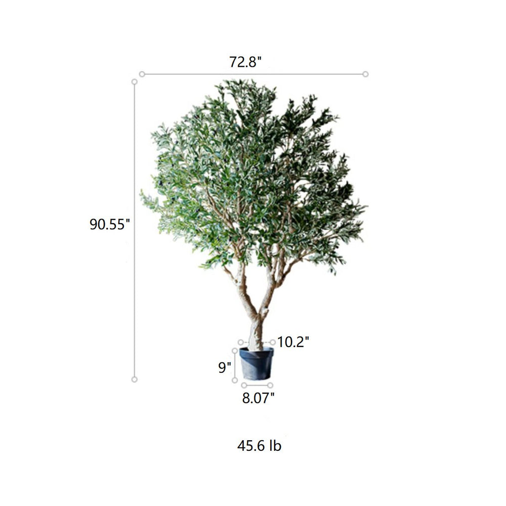 
                      
                        RusticReach Extra Large Artificial Olive Tree 90" Tall - lily & onyx
                      
                    