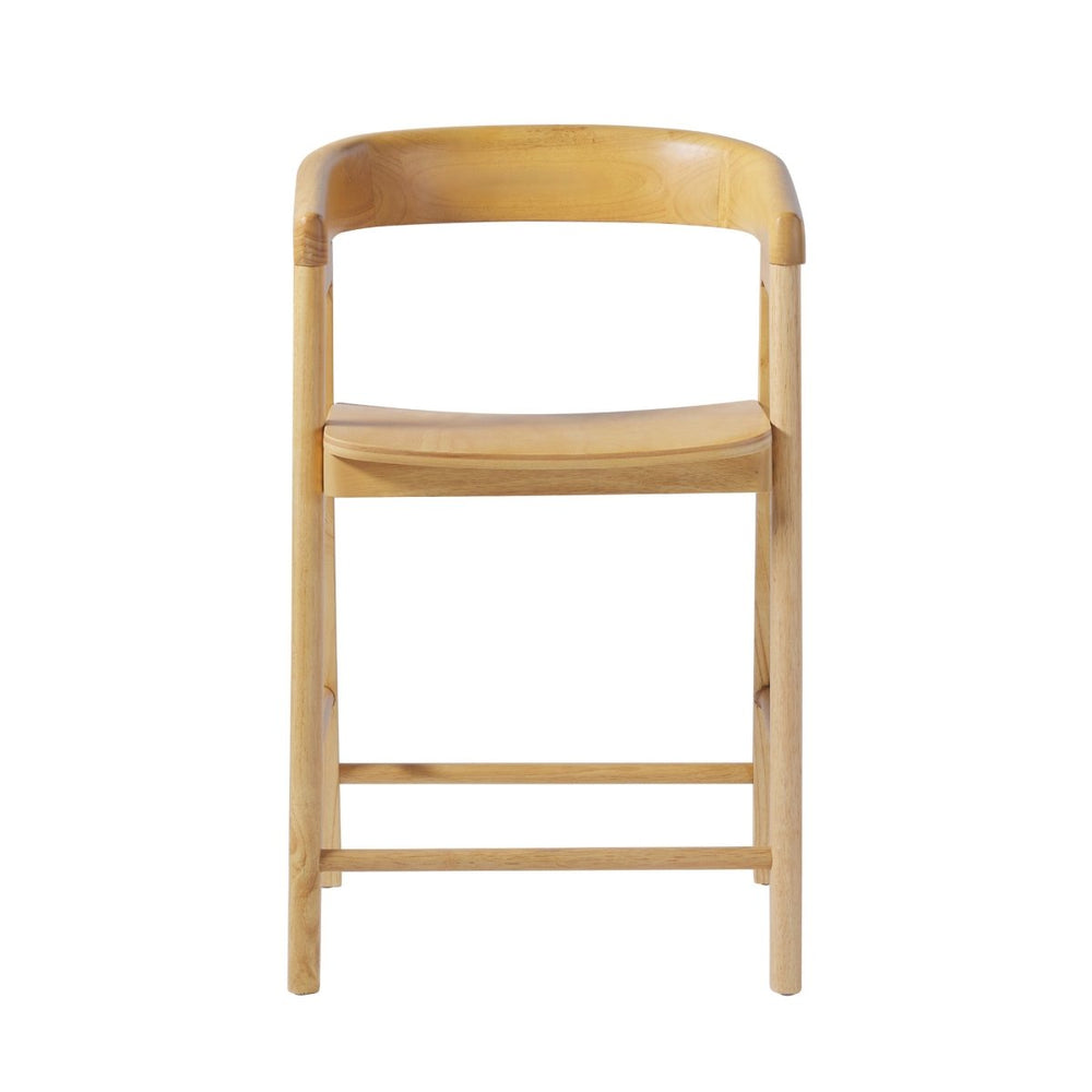 
                      
                        Walker Edison Ezra Modern Solid Wood Rounded Back Single Counter Stool - lily & onyx
                      
                    