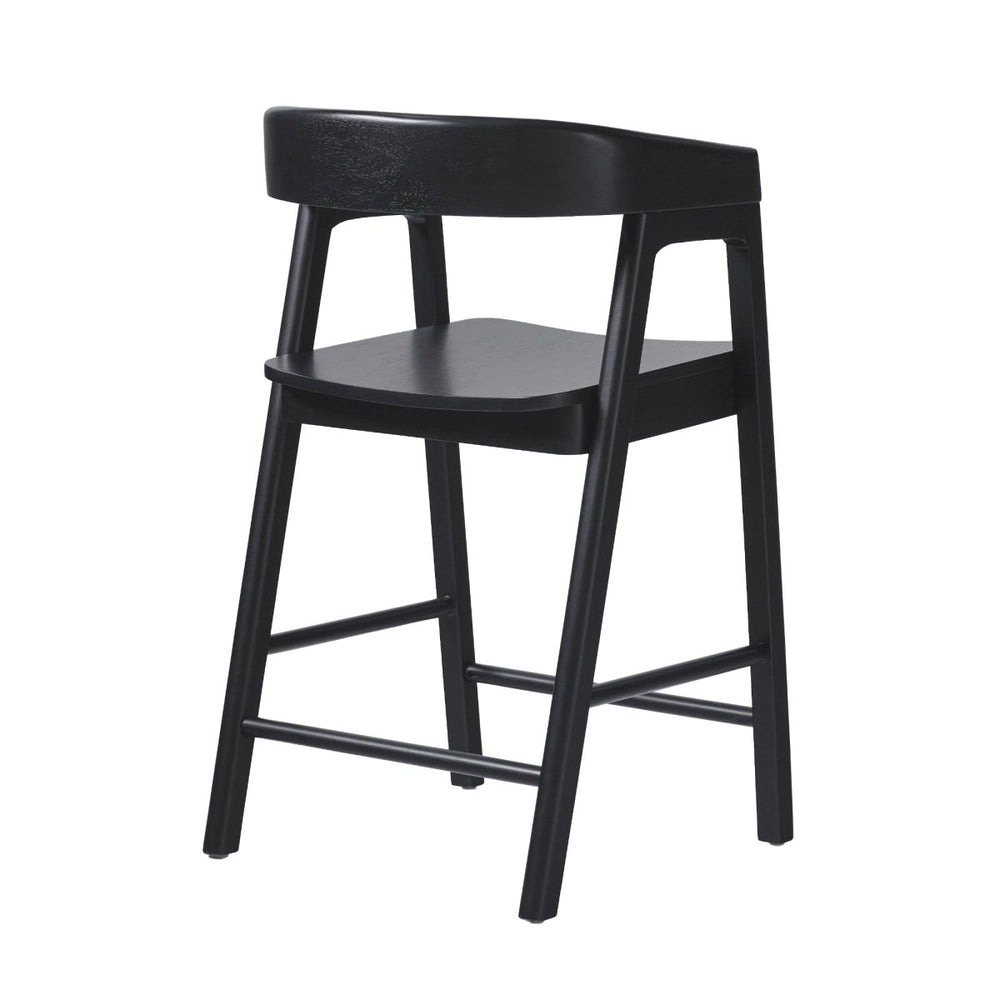 
                      
                        Walker Edison Ezra Modern Solid Wood Rounded Back Single Counter Stool - lily & onyx
                      
                    