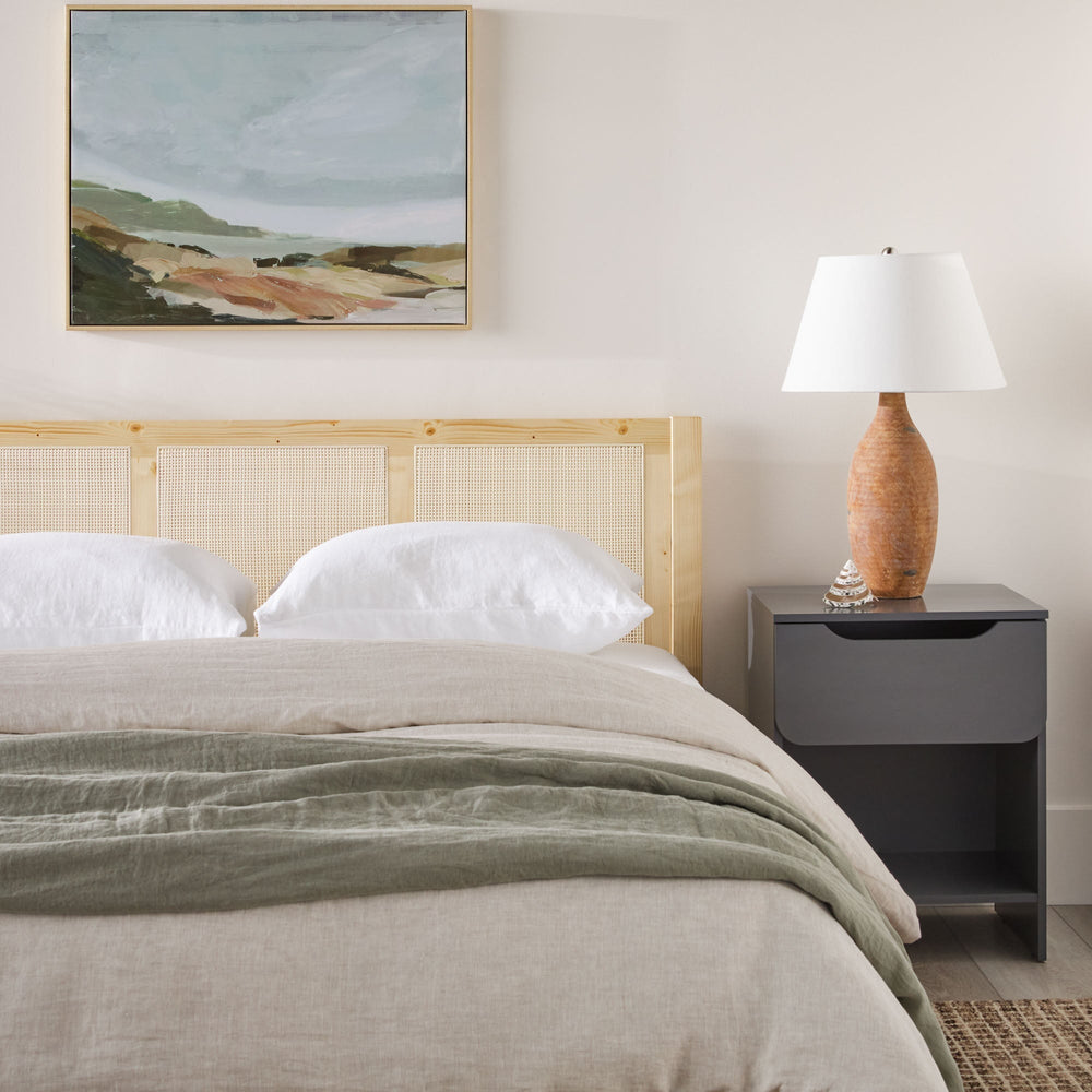 
                      
                        Yasmina Solid Wood Rattan Paneled Platform Bed (Queen or King)
                      
                    