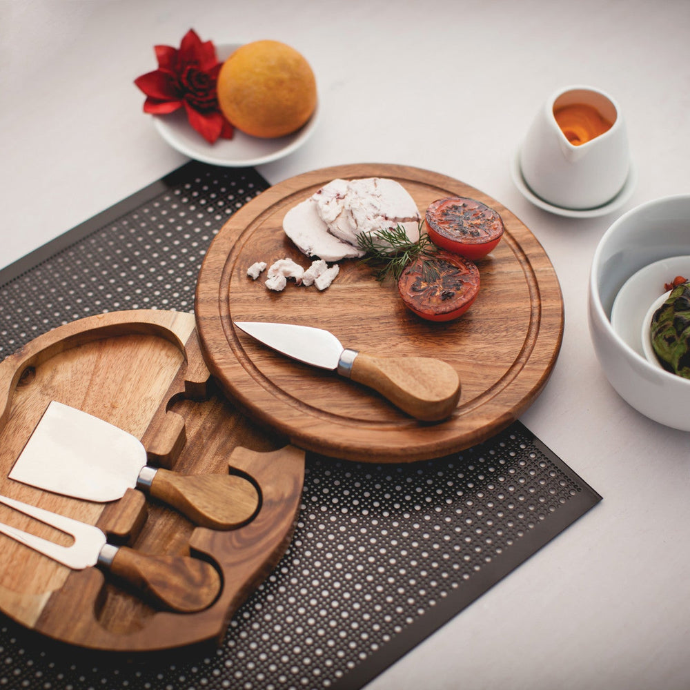
                      
                        Acacia Brie Cheese Cutting Board & Tools Set
                      
                    
