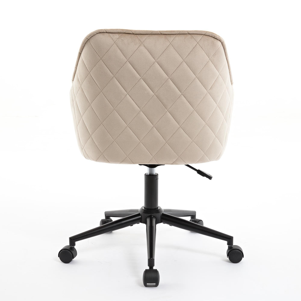 
                      
                        Light Camel Quilted Velvet Office Desk Chair
                      
                    