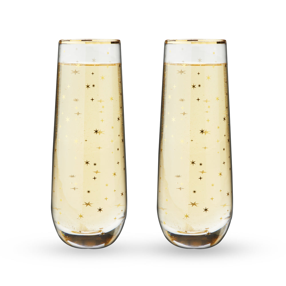 
                      
                        Starlight Stemless Champagne Flutes, Set of 2
                      
                    