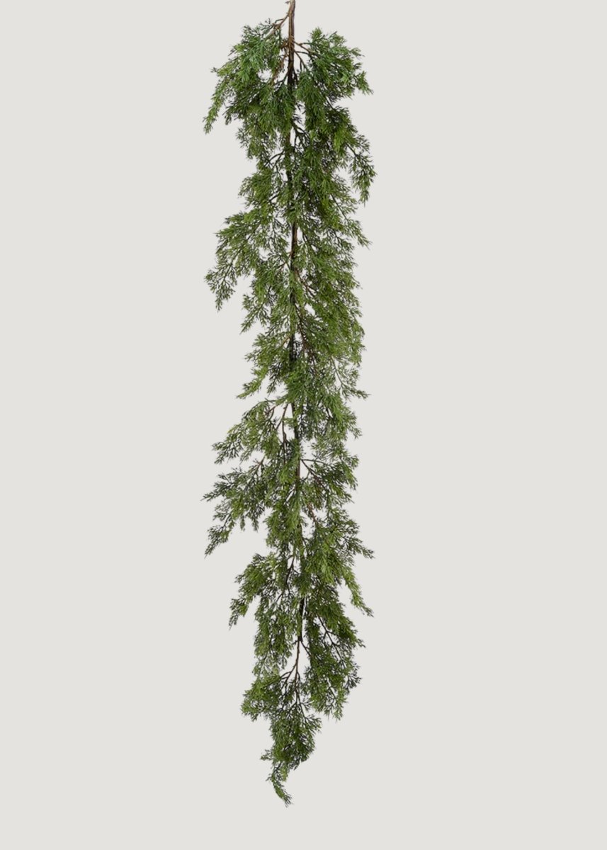 Afloral Fake Cedar Greenery Garland - 66” - lily & onyx