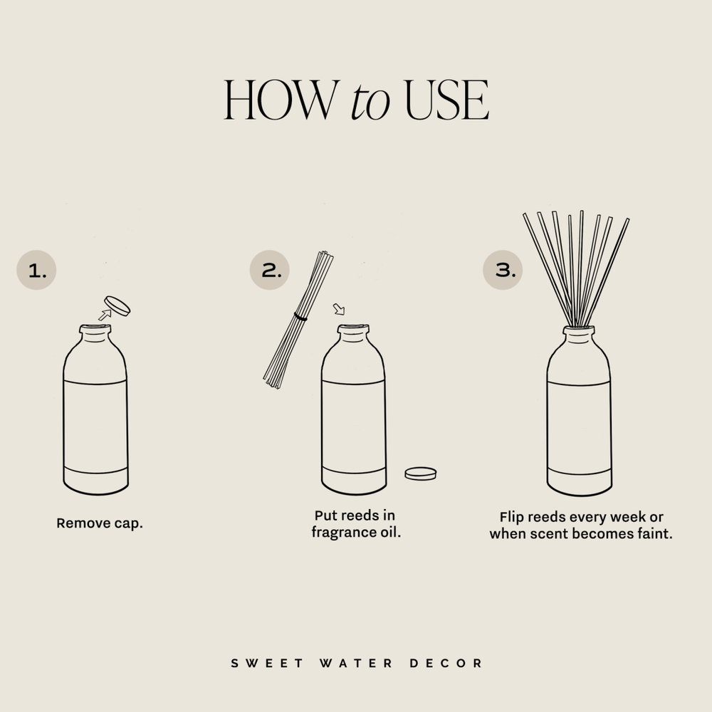 
                      
                        Sweet Water Decor Farmhouse Amber Reed Diffuser - lily & onyx
                      
                    